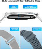 Smart Bracelet for Men Women, Health Activity Fitness Trackers, 24H Sleep Tracker, 24/7 Continuous Heart Rate/Blood Pressure/HRV/Stress Monitor, 170+ Sports Modes Smart Wristband with 2 Bands Free APP