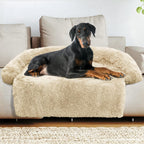 GGIB Cooling Dog Bed Mat with Bolster Pillow Washable Dog Couch Cover Breathable Summer Pet Couch Bed Protector Indoor(Large, Cooling Grey)