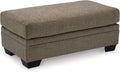 Signature Design by Ashley Stonemeade Upholstered Ottoman, Oversized Contemporary Footrest, 100% Polyester Chenille, Ideal for Living Room Seating, Nutmeg Brown, 44" W
