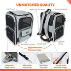 Crash-Tested Expandable Cat Backpack Carrier & Small Dog Car Seat | CPS Certified for Crash Protection & Safe Pet Travel.