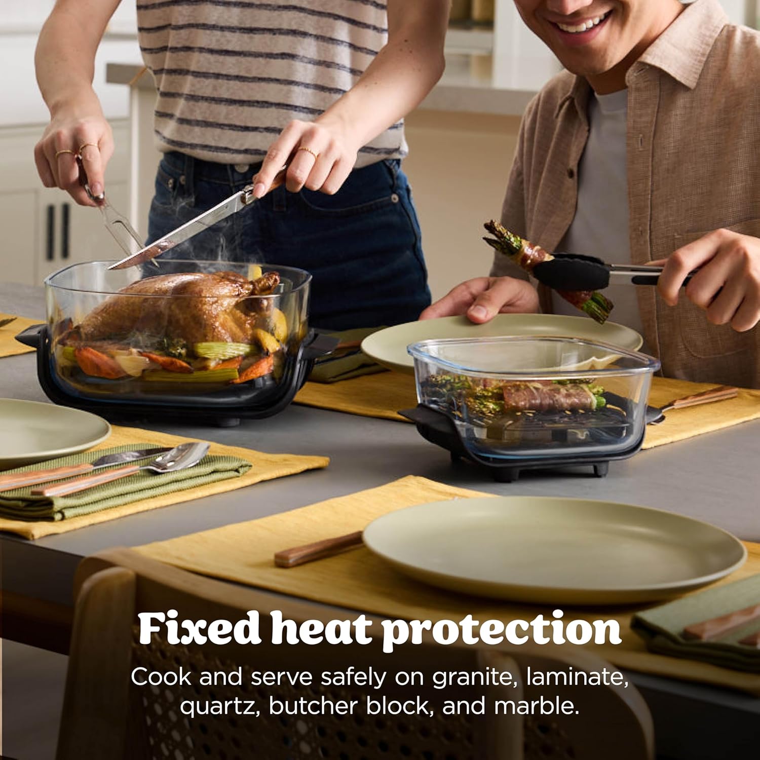 Ninja Crispi 4-in-1 Glass Air Fryer | With Non-Toxic 4QT & 6-Cup Glass Containers & Lids | Microwave, Freezer, Dishwasher Safe | 450°F Max Temp |1500 Watt | Green | FN101SG