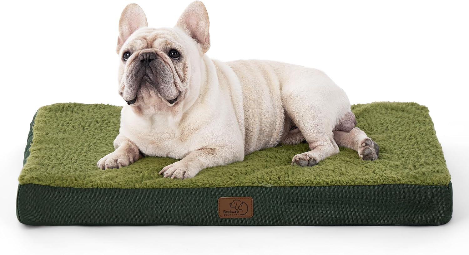Bedsure Cooling Dog Bed for Crate, Large Breathable Pet Summer Bed, 35 Inch | Orthopedic Egg Crate Foam, Cold Summer Pad Mat, Non-Slip Bottom, Comfy Removable Washable Cover, For Pets Up to 50 lbs