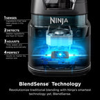 Ninja Full Size Blender I All-in-One | Best for Smoothies, Frozen Drinks, Shakes, Veggie Chopper & More | BlendSense Technology I 72 oz. Pitcher | 1800 Peak Watt | Silver | TB201