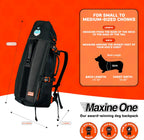 Maxine One Dog Backpack Carrier for Medium Dogs by Little Chonk | Adjustable & Ergonomic Front Facing Dog Carrier Backpack | Built to be Safer | Pet Backpack Carrier Featured in Wired Magazine - Black