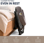 Englacha Close2Me Elevated Pet Bed - Bedside Mattress for Cats and Small Dogs - Comfortable, Cozy Design with Tool-Free Installation - Foldable for Easy Transport, Carry Bag Included