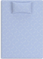 Signature Design by Ashley Full Size iKidz 7 Inch Firm Gel Memory Foam Mattress with Stretch Knit Cover & Pillow Included, Blue Ocean, Fiberglass-Free, Mattress in A Box