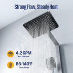 Westinghouse 18kW Electric Tankless Whole House Water Heater, 4.2 GPM Instant Hot Water on Demand, 240V, WIFI & Self Modulating High Efficiency, Copper Heating, LED Display, ETL Certified