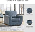 Signature Design by Ashley Cashton Modern Upholstered Chair, Blue