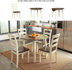 Signature Design by Ashley Woodanville 18" Cottage Ladderback Dining Chair, 2 Count, Cream & Brown