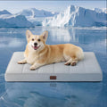 Bedsure Cooling Dog Bed for Crate, Large Breathable Pet Summer Bed, 35 Inch | Orthopedic Egg Crate Foam, Cold Summer Pad Mat, Non-Slip Bottom, Comfy Removable Washable Cover, For Pets Up to 50 lbs