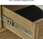 Signature Design by Ashley Sharlance Transitional 9-Drawer Dresser with Felt-Lined Top Drawers, Warm Brown