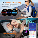 2026 AI Smart Watch with GPT, 1.43" AMOLED Corning 8H Display, Bluetooth Calls, GPS Route Tracking, 5ATM Waterproof, 150+ Sports Modes, Heart Rate Sleep Monitor, Fitness Smartwatch for Android iOS