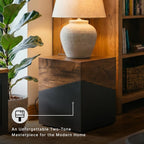 Signature Design by Ashley Trailbend Eclectic Accent End Table, Brown & Gunmetal