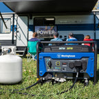 Westinghouse 4650 Peak Watt Dual Fuel Portable Generator, RV Ready 30A Outlet, Gas & Propane Powered