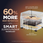 Ninja | French Door Premier Air fry Oven | 10-in-1 functions | 20.3-qt capacity | 5-qt Air Fry Basket, Sheet Pan, Wire Rack, Broil Rack | PFAS-free Cooking Surface, Dishwasher-Safe Accessories | FO101