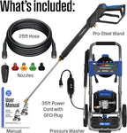 Westinghouse WPX3400e Electric Pressure Washer, 3400 Max PSI and 2.0 Max GPM, Brushless Motor, Onboard Soap Tank, Spray Gun and Wand, 5 Nozzle Set, for Cars/Fences/Driveways/Homes/Patios/Furniture