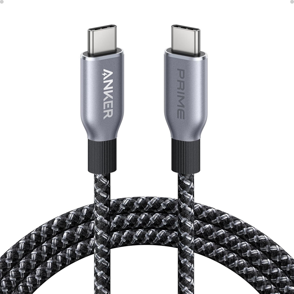 Anker Prime USB C to USB C Cable, 240W Fast Charging Cable (6 FT) | Upcycled braided nylon USB 2.0 cable with 100-year bend durability for iPhone 17/17 Pro/17 Pro Max, MacBook, Galaxy S24