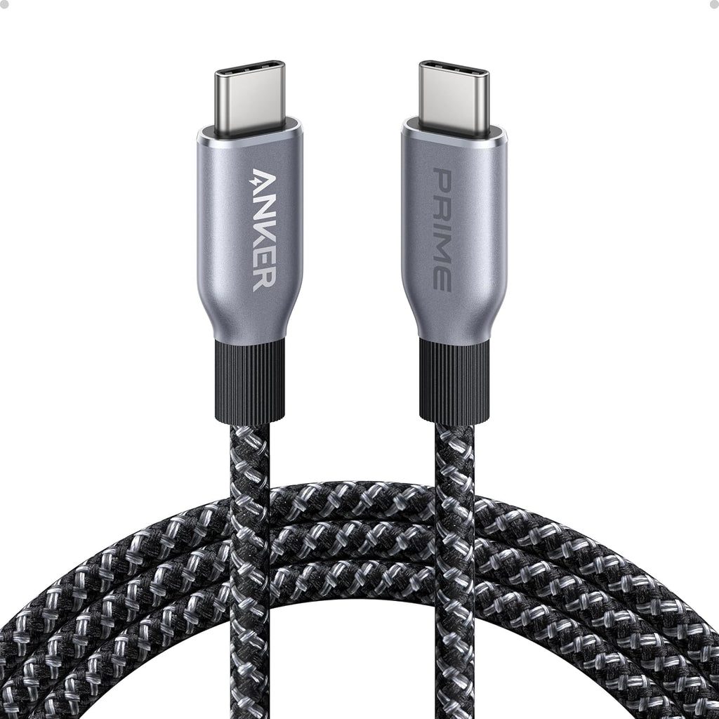 Anker Prime USB C to USB C Cable, 240W Fast Charging Cable (6 FT) | Upcycled braided nylon USB 2.0 cable with 100-year bend durability for iPhone 17/17 Pro/17 Pro Max, MacBook, Galaxy S24
