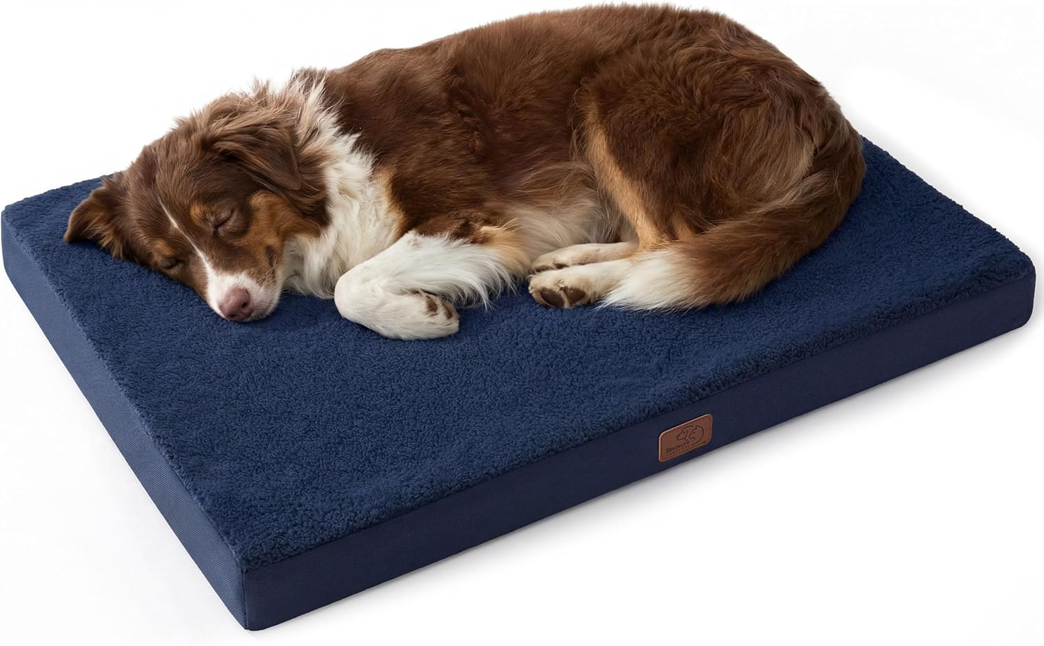 Bedsure Cooling Dog Bed for Crate, Large Breathable Pet Summer Bed, 35 Inch | Orthopedic Egg Crate Foam, Cold Summer Pad Mat, Non-Slip Bottom, Comfy Removable Washable Cover, For Pets Up to 50 lbs