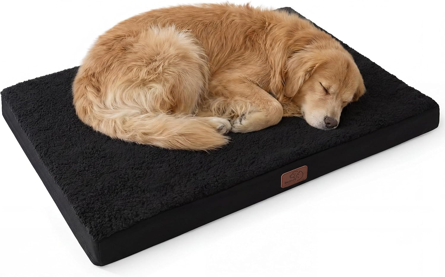 Bedsure Cooling Dog Bed for Crate, Large Breathable Pet Summer Bed, 35 Inch | Orthopedic Egg Crate Foam, Cold Summer Pad Mat, Non-Slip Bottom, Comfy Removable Washable Cover, For Pets Up to 50 lbs