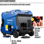 Westinghouse 5000 Peak Watt Super Quiet Dual Fuel Portable Inverter Generator, Remote Electric Start, Gas & Propane Powered, RV Ready, CO Sensor, Parallel Capable