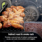 Ninja FlexFlame, Grill and Smoker, Electric and Propane Grill, Roaster, BBQ Grill, 5-in-1 Cooking System, 3 Burner, Digital Control, Outdoor Cooking, Griddle, Pizza Maker, Stainless Steel, PG301