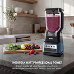 Ninja Professional Plus Blender Premier | Max Power Smoothie Blender, Ice Cream Maker, Frozen Drink & Margarita Machine | 3 Auto IQ™ Presets, 1400 W, 72oz Total Crushing Pitcher | Blue | BN701BLBRN
