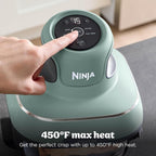 Ninja Crispi 4-in-1 Glass Air Fryer | With Non-Toxic 4QT & 6-Cup Glass Containers & Lids | Microwave, Freezer, Dishwasher Safe | 450°F Max Temp |1500 Watt | Green | FN101SG