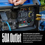 Westinghouse 12000 Peak Watt Dual Fuel Portable Inverter Generator, Remote Electric Start, Transfer Switch Ready, Gas and Propane Powered, Low THD - Safe for Electronics, Parallel Capable, CO Sensor