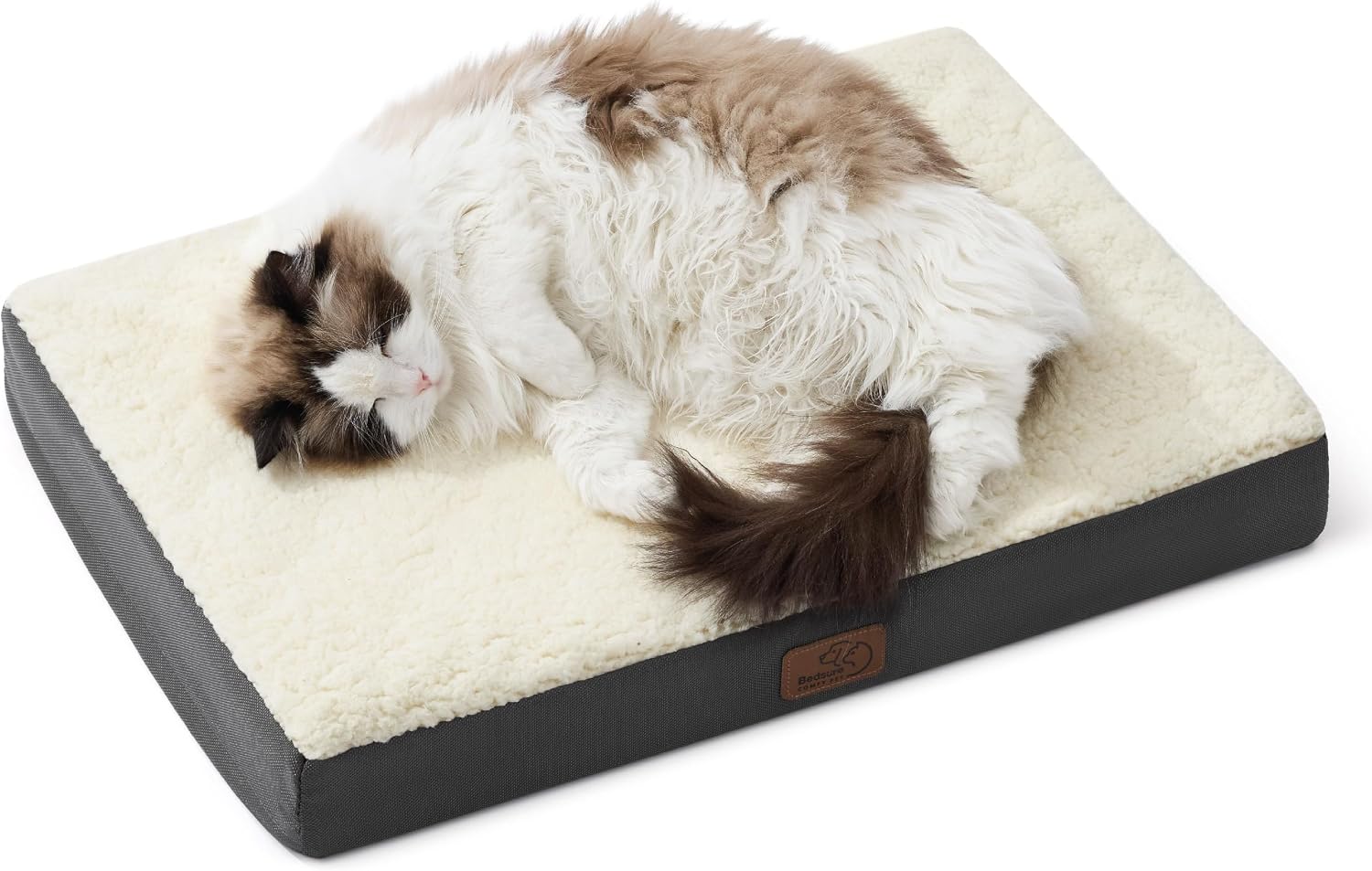 Bedsure Cooling Dog Bed for Crate, Large Breathable Pet Summer Bed, 35 Inch | Orthopedic Egg Crate Foam, Cold Summer Pad Mat, Non-Slip Bottom, Comfy Removable Washable Cover, For Pets Up to 50 lbs