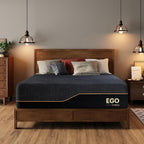 MLILY EGOHOME 14 Inch Queen Memory Foam Mattress for Back Pain, Cooling Copper Gel Bed in a Box, Foam Made in USA, CertiPUR-US Certified, Therapeutic Medium Firm, 60x80x14 Black