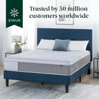 Zinus Cool Support 12 Inch Hybrid Mattress, Cooling Gel Memory Foam, Heavy Duty Individually Wrapped Coils, Soothing Pressure Relief, Medium Firm Feel, CertiPUR-US Certified, Queen