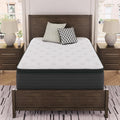 Signature Design by Ashley California King Pillow Top 13 ' Pillow Top Hybrid Mattress with Gel Memory Foam and Edge Support for Cool Sleep and Pressure Relief, Fiberglass-Free