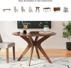 Signature Design by Ashley Lyncott Traditional Round Dining Room Table, Seats up to 4, Brown, 45" W x 29.75" H
