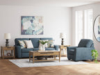 Signature Design by Ashley Cashton Modern Upholstered Chair, Blue