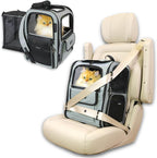 Crash-Tested Expandable Cat Backpack Carrier & Small Dog Car Seat | CPS Certified for Crash Protection & Safe Pet Travel.