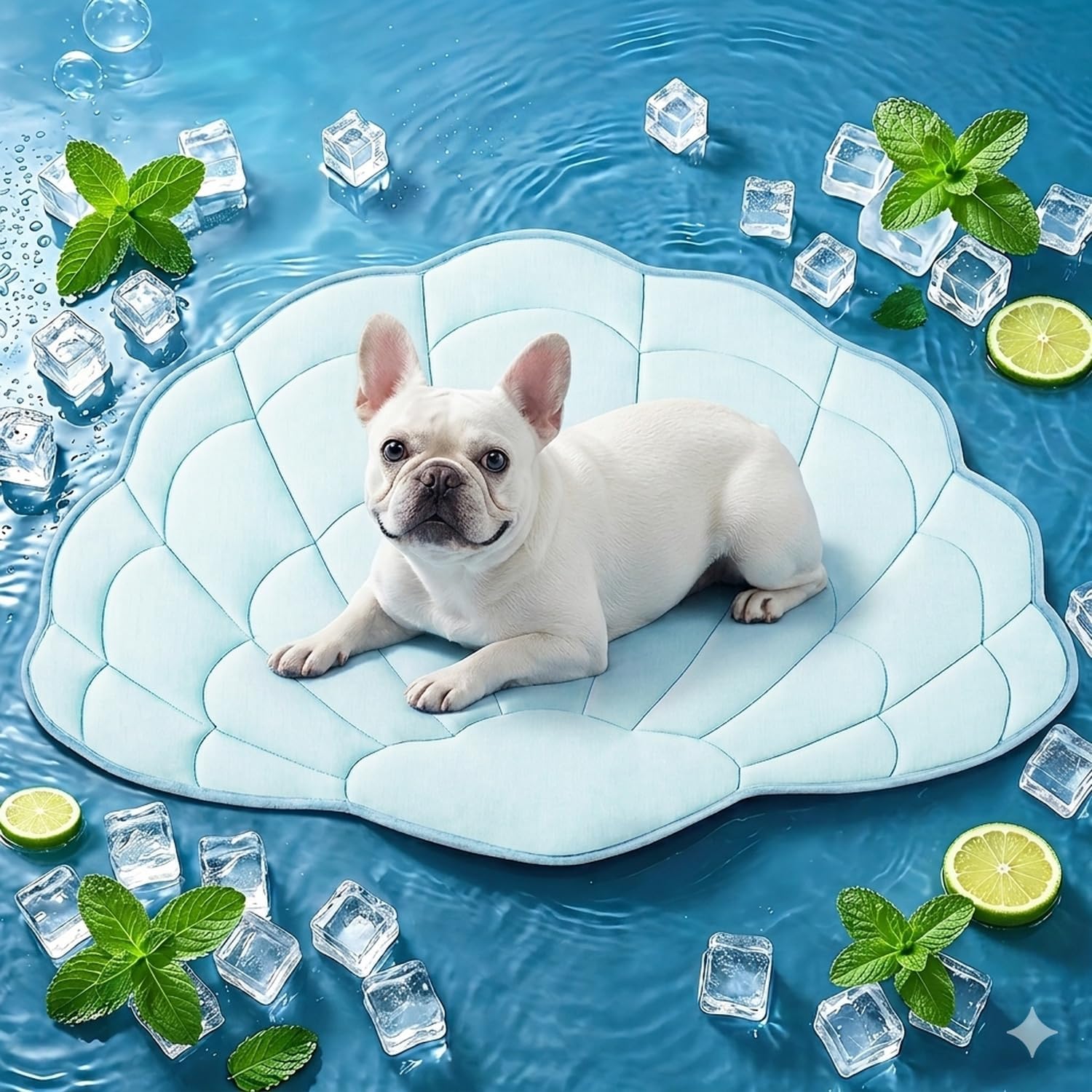 BG-BABYGO Dog Cooling Mat, 48" x 28" Reversible Self Cooling Mat for Large Dogs, Washable Arc-Chill Cooling Pad for Pets 2.0 Summer Pet Cooling Pad for Crate Kennel Sofa Floor Outdoor Portable Green