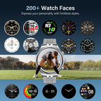 SOUYIE 2026 Smart Watch for Men Answer/Make Call for Android iPhone, 1.32" AMOLED HD Screen Mens Luxury Watch, 1st Heavy Duty Smartwatch Heart Rate Blood Oxygen Blood Pressure Sleep Monitor Pedometer