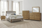 Signature Design by Ashley Sharlance Transitional 9-Drawer Dresser with Felt-Lined Top Drawers, Warm Brown