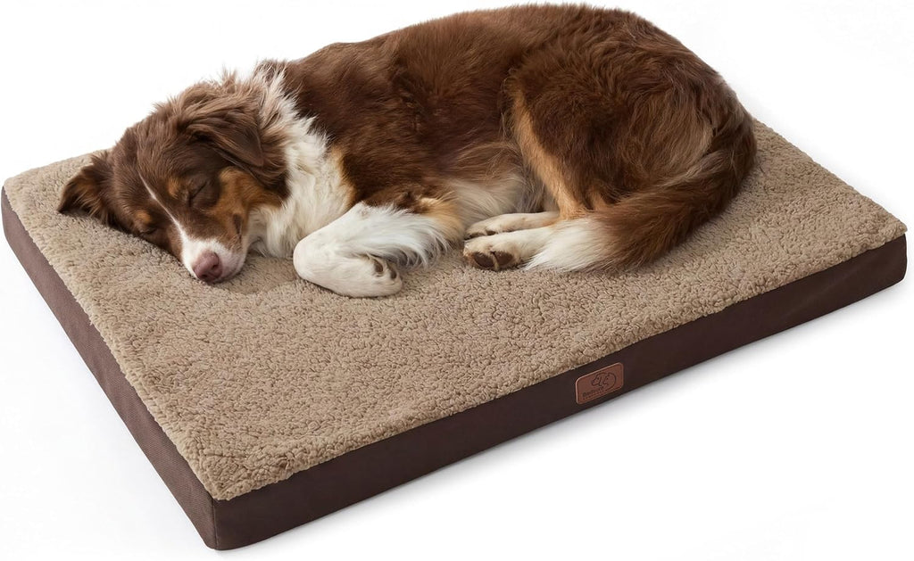 Bedsure Cooling Dog Bed for Crate, Large Breathable Pet Summer Bed, 35 Inch | Orthopedic Egg Crate Foam, Cold Summer Pad Mat, Non-Slip Bottom, Comfy Removable Washable Cover, For Pets Up to 50 lbs
