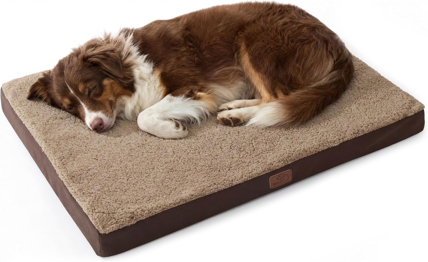 Bedsure Cooling Dog Bed for Crate, Large Breathable Pet Summer Bed, 35 Inch | Orthopedic Egg Crate Foam, Cold Summer Pad Mat, Non-Slip Bottom, Comfy Removable Washable Cover, For Pets Up to 50 lbs
