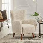 Signature Design by Ashley Jemison Next-Gen Nuvella Accent Chairs for Living Room, Stain-Resistant Fabric Wingback Armchair, Ideal for Cozy Nooks and Bedrooms, Dune Beige, 30" W