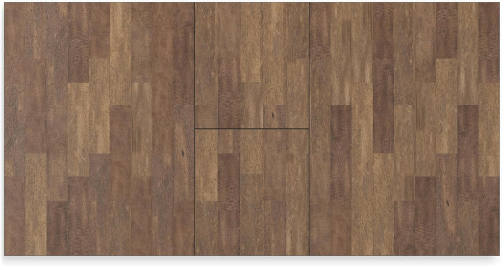 Signature Design by Ashley Wildenauer Dining Extension Table, 18" Self-Storing Butterfly Leaf, Hardwood Solids, Mango Veneer & MDF Substrate, Seats 6 to 8 for Kitchens, Black & Dark Brown, 78"
