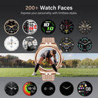2026 Luxury Smart Watch for Men, Rotating Dial (Axe-Cut Bezel) Smartwatch, 1.32" AMOLED Display, Heart Rate, Blood Pressure, SpO2, Sleep Monitor, Stainless Steel Build, Compatible Android and iOS