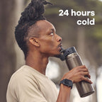 Hydro Flask 32 Oz Lightweight Wide Straw Lid - Insulated Stainless Steel Water Bottle - Hiking, Commuting Garnet Red