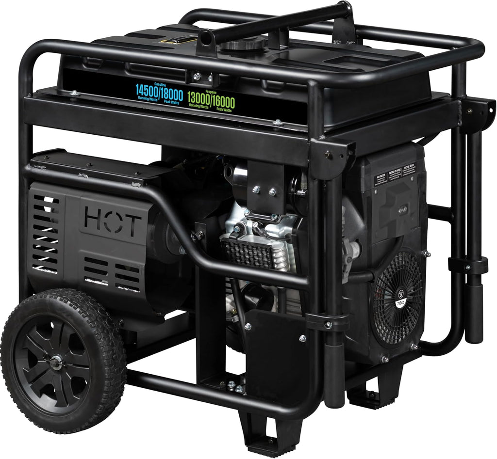 Westinghouse 18000 Peak Watt Dual Fuel Home Backup Portable Generator, Remote Electric Start, Transfer Switch Ready, Gas and Propane Powered