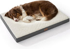 Bedsure Cooling Dog Bed for Crate, Large Breathable Pet Summer Bed, 35 Inch | Orthopedic Egg Crate Foam, Cold Summer Pad Mat, Non-Slip Bottom, Comfy Removable Washable Cover, For Pets Up to 50 lbs