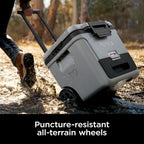 Ninja | Cooler | FrostVault 30QT Cooler with Wheels | Insulated with Temp Dry Storage Drawer | Keeps Ice Cold for Days | for the Beach, Camping, Picnics & More | Slate Gray | FB230GY