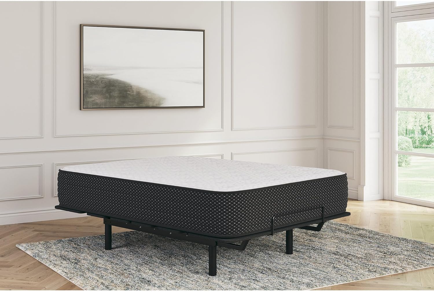 Signature Design by Ashley King Plush 12 Inch Hybrid Mattress with Gel Memory Foam and Edge Support for Cool Sleep and Pressure Relief, Fiberglass-Free, Bed In A Box