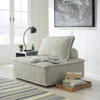 Signature Design by Ashley Bales Low Profile Floor Seating Accent Chair, Gray